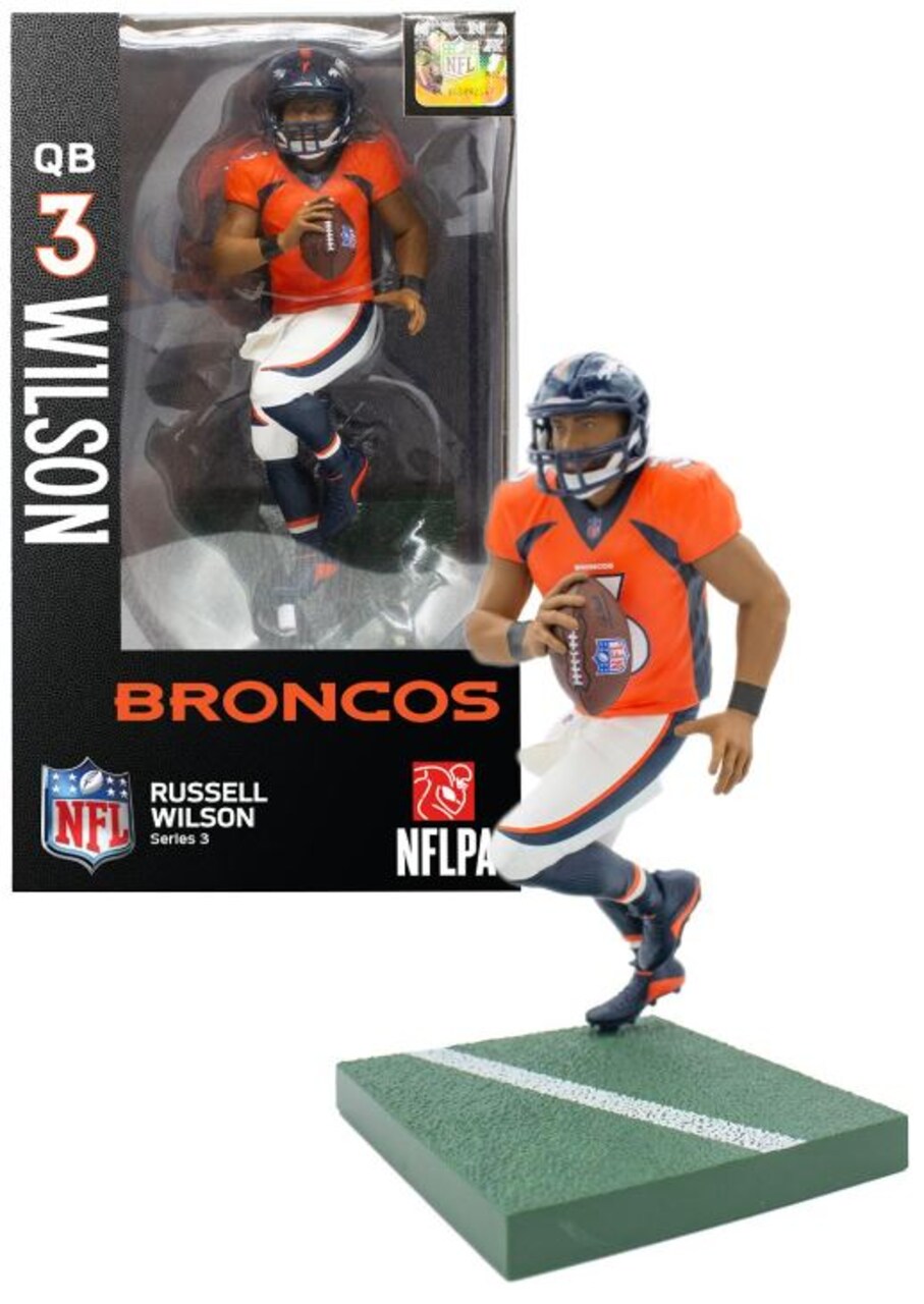 Russell Wilson Denver Broncos Imports Dragon NFL 6" Figure Series 3
